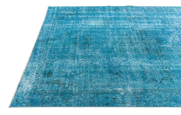 Tapis Ultra Vintage CLXXXVII Turquoise - Laine - 170 x 1 x 257 cm