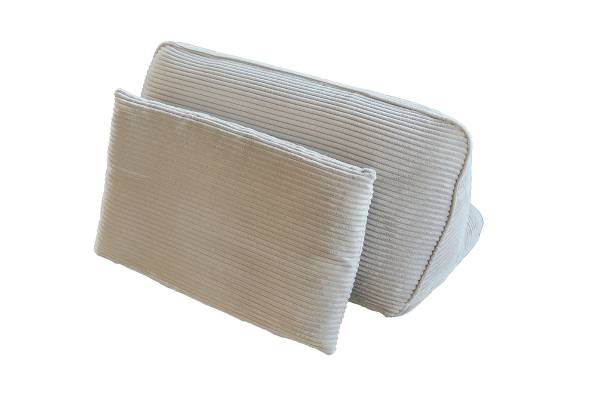 Rückenkissen WIOLO SOFT Cord Hellgrau