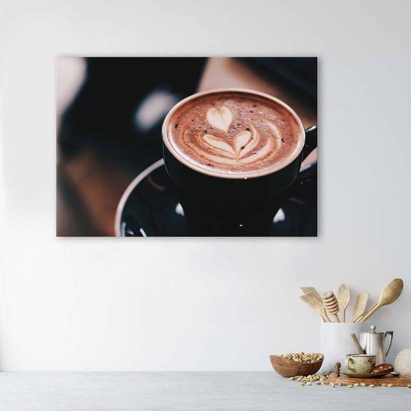 Tableau déco tasse de café 60 x 40 cm