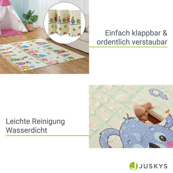 Kinder Spielmatte Toni Beige - Kunststoff - 176 x 1 x 196 cm