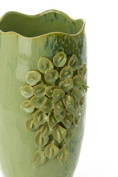 Topf AMIATA Grün - Keramik - 27 x 50 x 32 cm