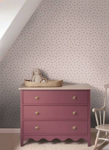 Tapete 132222 Violett - Papier - 50 x 900 x 50 cm