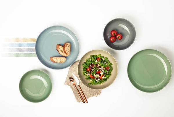 Foodbowl Beat Color Glaze Grau - Fassungsvermögen: 2.35 L
