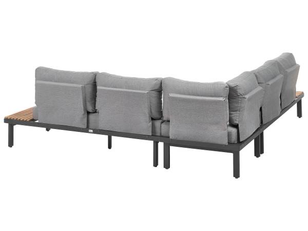 Sofa FIVIZZANO 11-tlg Braun - Dunkelgrau - Grau