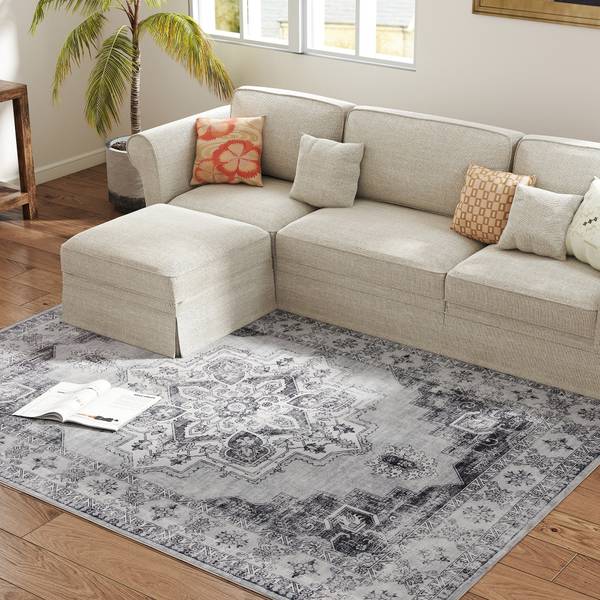 Wohnzimmerteppich 83C-031V71GY Grau - Textil - 160 x 1 x 230 cm