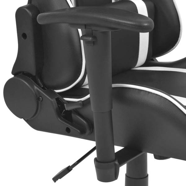 Racing-Stuhl Weiß - Stahl - 71 x 136 x 70 cm