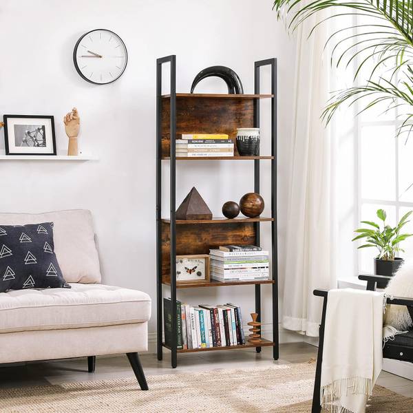 Bücherregal 100412 Braun - Stahl - 71 x 32 x 16 cm