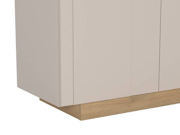 TV-Board ANARZA Beige - Braun - Holz teilmassiv - 180 x 47 x 40 cm