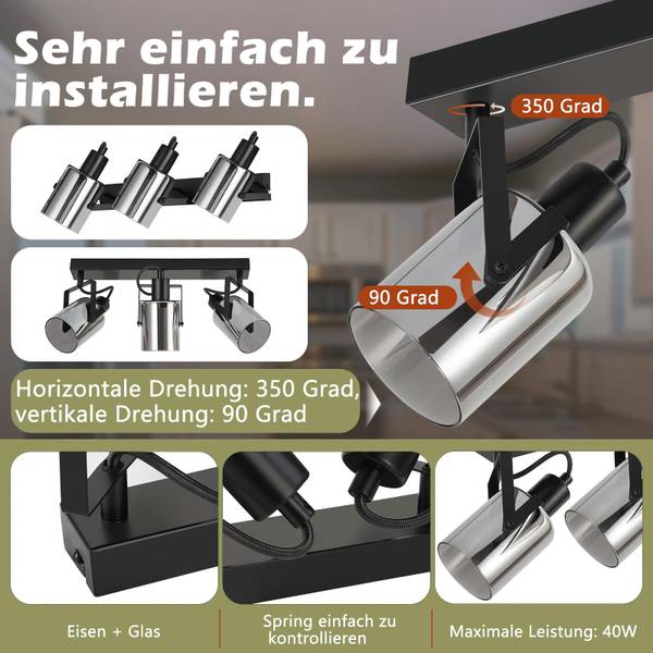 Deckenstrahler SHBZXB 18 x 16 x 37 cm