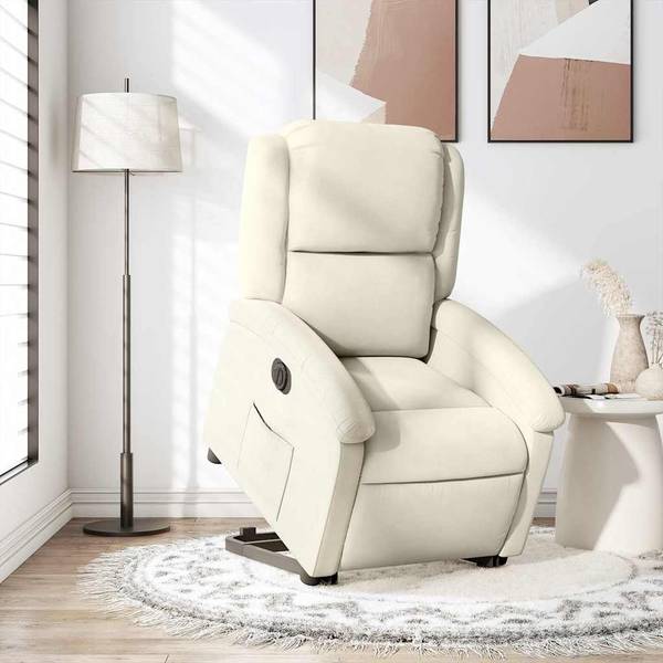 Relaxsessel mit Aufstehhilfe 3032381-3 Creme - Weiß