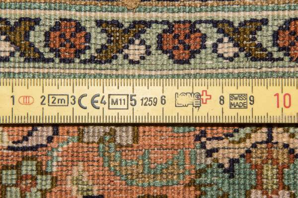 Orientteppich Premium Blau - Seide - 95 x 1 x 156 cm