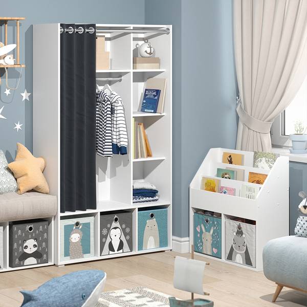Kinderkleiderschrank Luigi 40646 Reinweiß