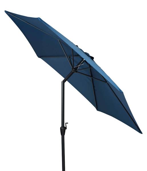 Parasol Joakim Bleu - En partie en bois massif - 300 x 280 x 300 cm