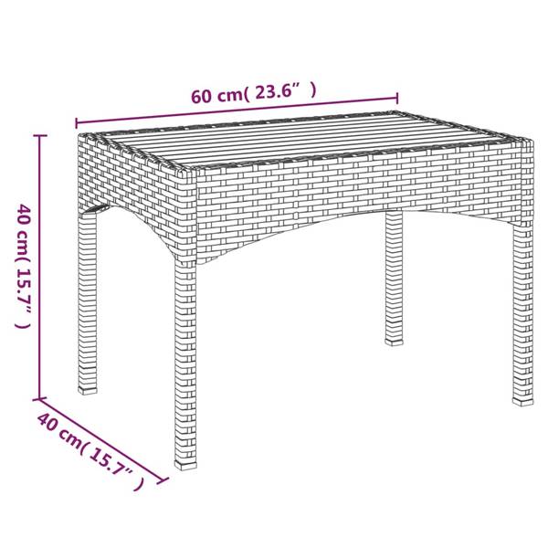 Garten Essgruppe 3029230-1 (4-teilig) Braun - Grau