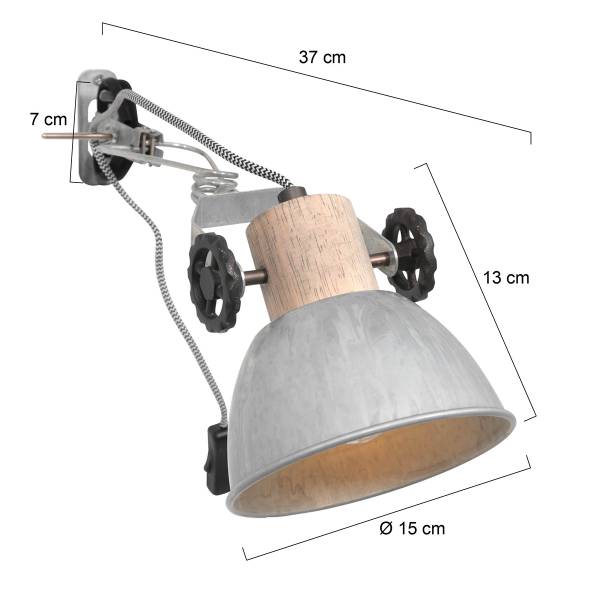 Bougeoir Gearwood Aluminium - 1 ampoule