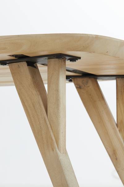 Couchtisch QUENZA Braun - Massivholz - 65 x 40 x 120 cm