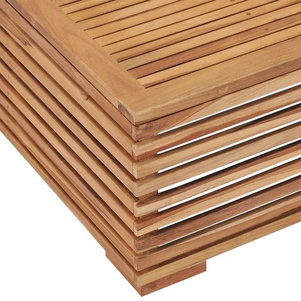 Gartentisch 3007476 Grau - Teakholz - 70 x 31 x 70 cm