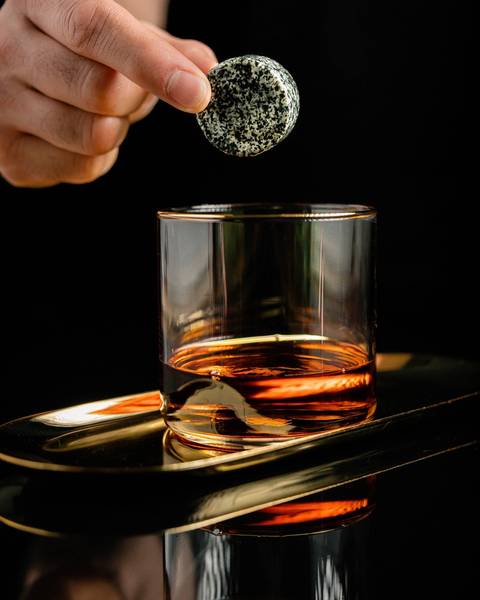 Set à whisky Quiz (9 pcs.) Granit - 15 x 21 x 5 cm