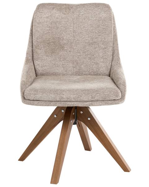 Stuhl DORRIS 2-tlg Beige - Braun - Taupe