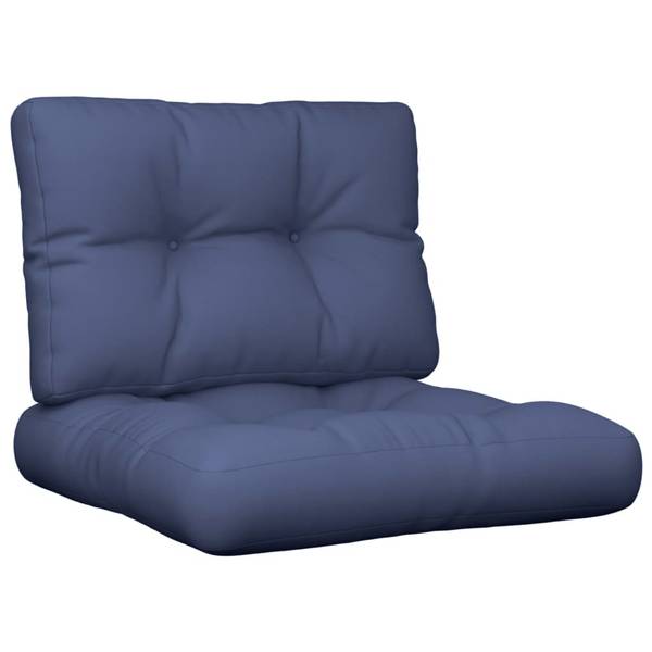 Pallet bankkussens 3005164-1 set van 2 marineblauw - 50 x 50 cm