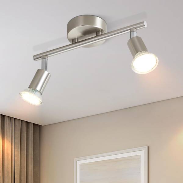 Deckenstrahler CKLSG Silber - 8 x 13 x 25 cm