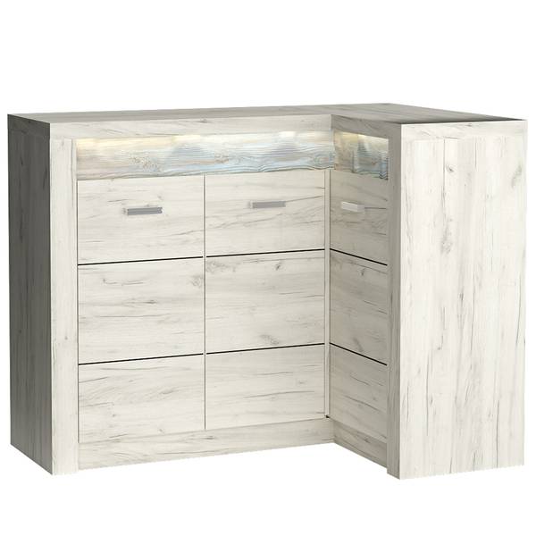Kommode INGENIO-161-1 Weiß - Holzwerkstoff - 131 x 104 x 90 cm
