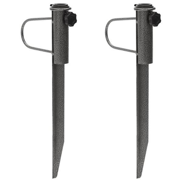 Sonnenschirmständer 4003382 (2er Set) Schwarz - Stahl - 1 x 42 x 19 cm