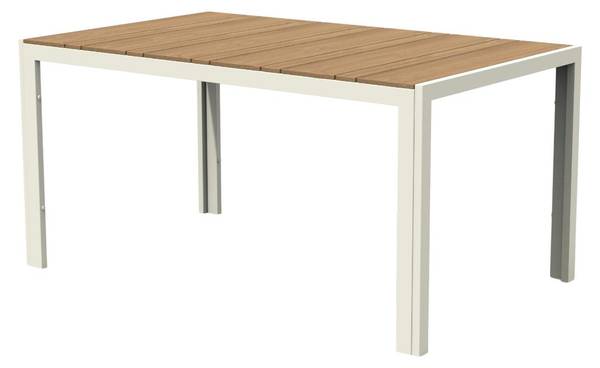 Gartentisch Noah Braun - Stahl - 150 x 74 x 90 cm