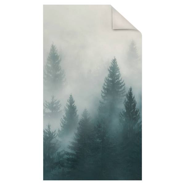 Dusch‑Sichtschutz Nadelwald im Nebel 70 x 200 cm