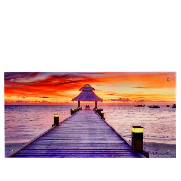 Glasbild T114 Steg Sicherheitsglas - 100 x 50 x 4 cm