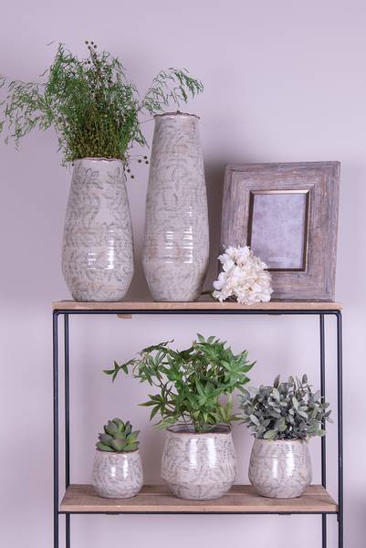 Blumentopf Gretassi Grün - Keramik - 14 x 13 x 14 cm