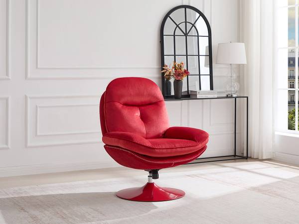 Sessel mit gerader Rückenlehne ILMACA Rot - Textil - 78 x 99 x 90 cm