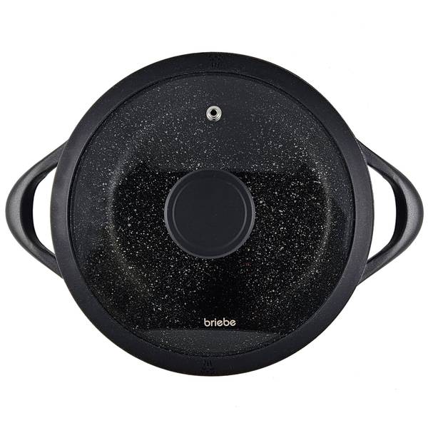 Kochtopf Set BRI-MGK12S (8-teilig) Schwarz - Aluminium