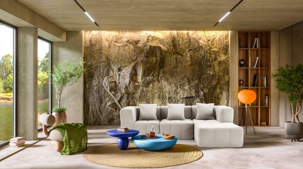 Ecksofa sofaBULOUS mit Ottomane Creme