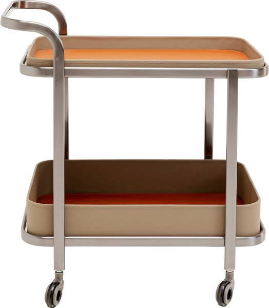 Servierwagen Tango Beige - Edelstahl - 40 x 57 x 66 cm