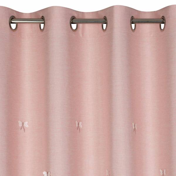 Vorhang WENDY Pink - Textil - 140 x 250 x 1 cm