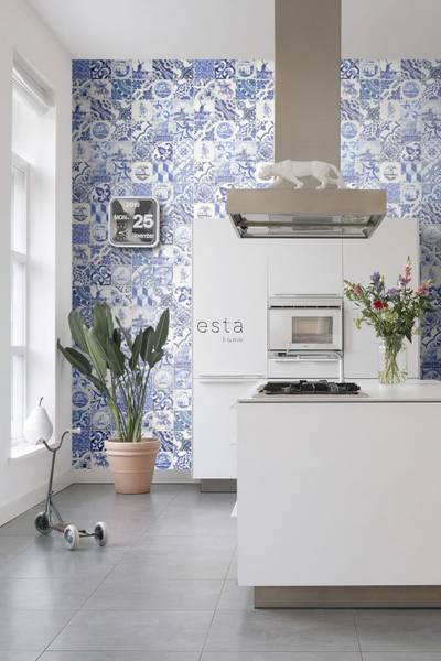 Tapete 158001 Blau - Fleece - 50 x 900 x 50 cm