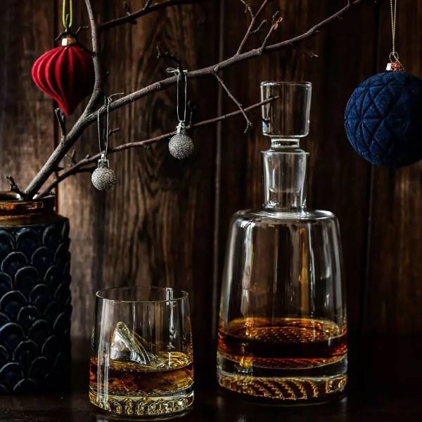 Whisky-Karaffe Fjord (1 Set) Klarglas - 12 x 27 x 12 cm