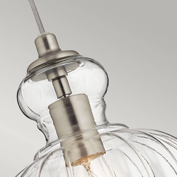 Suspension Riviera 1 - A Argenté - Verre - Métal - 23 x 26 x 23 cm