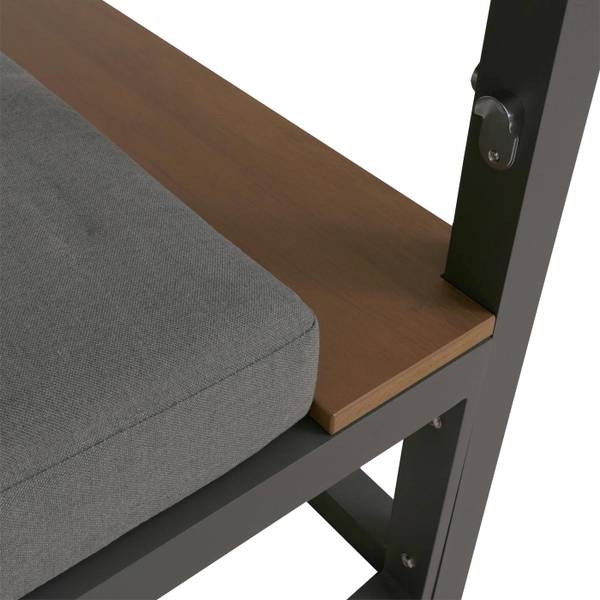 Lounge-Gartenliege M63b Anthrazit - Grau