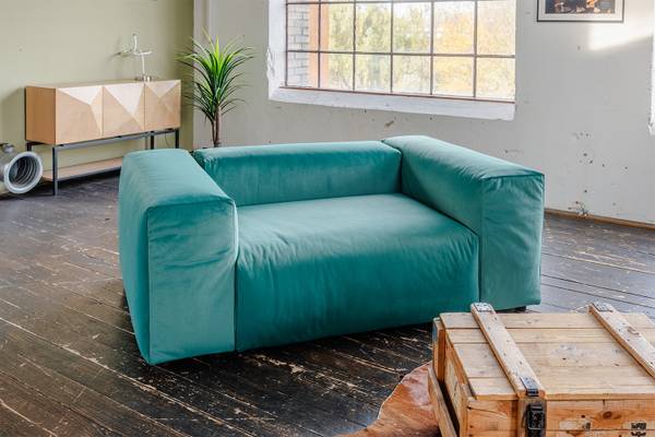 Sessel MIA Grün - Webstoff - Samt - Polypropylen - 192 x 72 x 120 cm