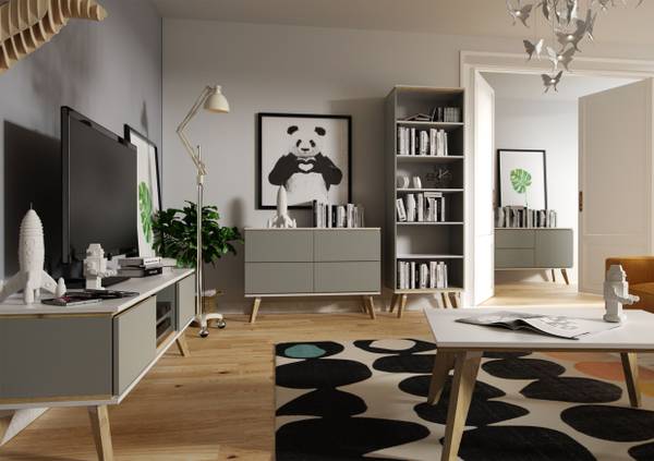 Tv-Schrank Skandica Jorgen Grau