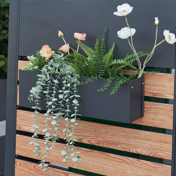 blumenkasten anthrazit hoch RECTO 60 Anthrazit  Blumenkasten Outdoor 60x38x40 cm Naturschiefer Sc   CLIMAQUA