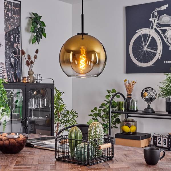 Deckenleuchte Cesaro Gold - Aluminium - Klarglas - 31 x 149 x 30 cm