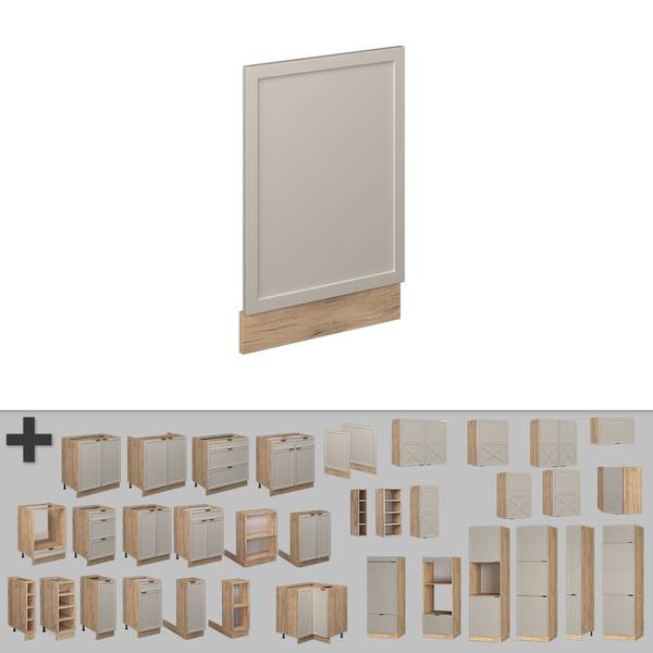 Frontpaneel Fame-Line 50419 eikenhouten look - taupe - Breedte: 45 cm
