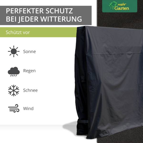 Abdeckung Tischtennisplatte SHP-20178 Schwarz - Polyester PVC - 165 x 185 x 80 cm