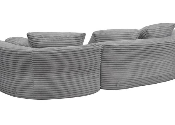 Sofa-Garnitur P19 Hellgrau