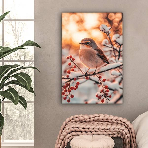 LEINWANDBILD Vogel 40 x 60 cm