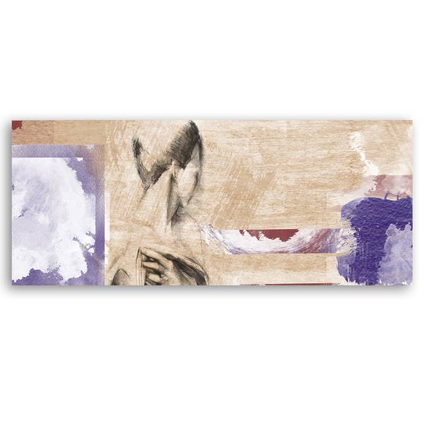 Wandbild frau 90 x 30 cm