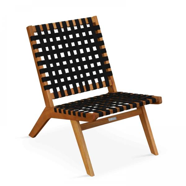 Relaxsessel Bondy Schwarz - Holzwerkstoff - 80 x 78 x 52 cm